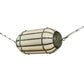 Meyda Lighting Islington Catenary 32" 3-Light Tarnished Copper Pendant Light With Beige Botticino Idalight Shade