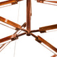 Meyda Lighting Isotope 216" LED Transparant Copper On Extreme Chrome Chandelier With Clear Frosted Idalight Shade
