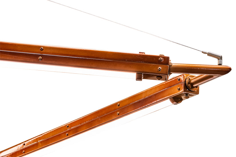 Meyda Lighting Isotope 216" LED Transparant Copper On Extreme Chrome Chandelier With Clear Frosted Idalight Shade