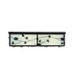 Meyda Lighting Ivy 36"Sq 8-Light Textured Black Flush Mount Light With White Statuario Idalight Shade