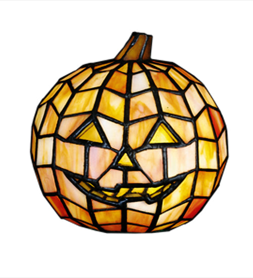 Meyda Lighting Jack O'Lantern 7" Orange Accent Table Lamp