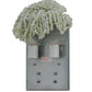 Meyda Lighting Jade 8" 2-Light Black Chrome Over Nickel Charm Wall Sconce With Green Jadestone Shade