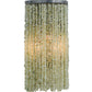 Meyda Lighting Jade 8" 2-Light Black Chrome Over Nickel Charm Wall Sconce With Green Jadestone Shade