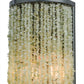 Meyda Lighting Jade 8" 2-Light Black Chrome Over Nickel Charm Wall Sconce With Green Jadestone Shade