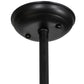 Meyda Lighting Jaula 10" Solar Black Pendant Light With Clear Shade Glass