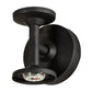 Meyda Lighting Jaula 5" 2-Light Flat Black Wall Sconce With White Opaque Shade Glass
