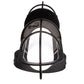 Meyda Lighting Jaula 5" 2-Light Flat Black Wall Sconce With White Opaque Shade Glass