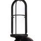 Meyda Lighting Jaula 5" 2-Light Flat Black Wall Sconce With White Opaque Shade Glass