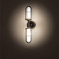 Meyda Lighting Jaula 5" 2-Light Weathered Brass Wall Sconce With White Opaque Shade Glass