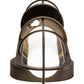 Meyda Lighting Jaula 5" 2-Light Weathered Brass Wall Sconce With White Opaque Shade Glass