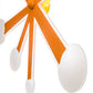 Meyda Lighting Jax 12" LED Autumn Blaze Wall Sconce With Contrail Mist Idalight Shade