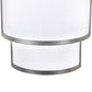 Meyda Lighting Jayne 10" LED Nickel Wall Sconce With White Statuario Idalight & Textrene Shade