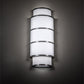 Meyda Lighting Jayne 10" LED Nickel Wall Sconce With White Statuario Idalight & Textrene Shade