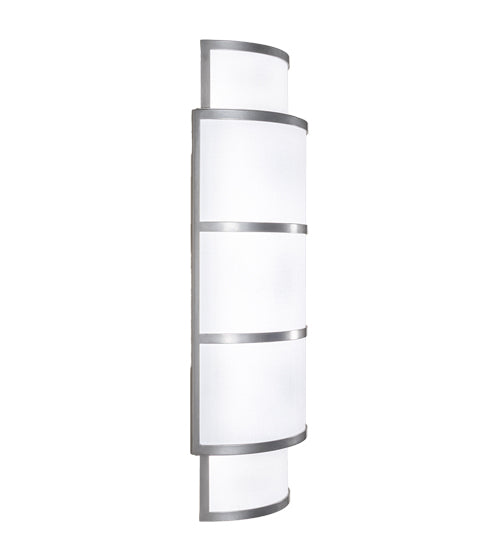 Meyda Lighting Jayne 10" LED Nickel Wall Sconce With White Statuario Idalight & Textrene Shade