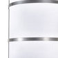 Meyda Lighting Jayne 10" LED Nickel Wall Sconce With White Statuario Idalight & Textrene Shade