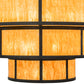 Meyda Lighting Jayne 120" 56-Light 6-Tier Oil Rubbed Bronze Pendant Light With Ambra Siena Idalight Shade