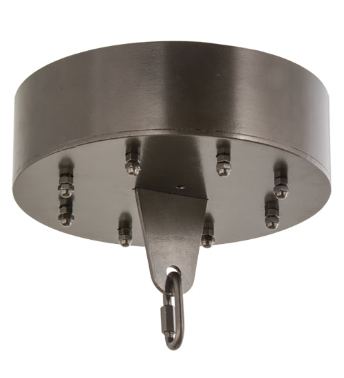 Meyda Lighting Jayne 120" 56-Light 6-Tier Oil Rubbed Bronze Pendant Light With Ambra Siena Idalight Shade