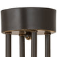 Meyda Lighting Jayne 170881 24" 6-Light 2-Tier Timeless Bronze Pendant Light With Beige Sahara Taupe Idalight Shade Glass