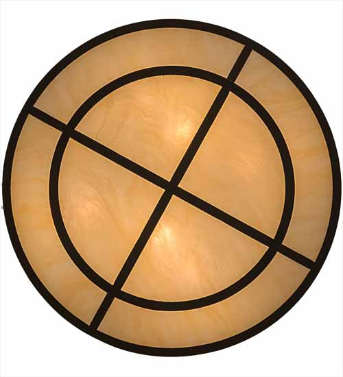 Meyda Lighting Jayne 24" 6-Light 2-Tier Timeless Bronze Pendant Light With Beige Sahara Taupe Idalight Shade Glass