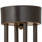 Meyda Lighting Jayne 24" 6-Light 2-Tier Timeless Bronze Pendant Light With Beige Sahara Taupe Idalight Shade Glass