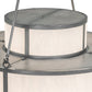 Meyda Lighting Jayne 36" 12-Light 4-Tier Pewter Pendant Light With Whitestone Idalight Shade