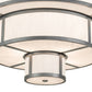 Meyda Lighting Jayne 36" 12-Light 4-Tier Pewter Pendant Light With Whitestone Idalight Shade