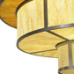 Meyda Lighting Jayne 44" 12-Light 4-Tier Nickel Pendant Light With Ambra Siena Idalight Shade Glass