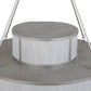 Meyda Lighting Jayne 44" 12-Light 4-Tier Nickel Pendant Light With Whitestone Idalight Shade Glass
