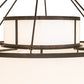 Meyda Lighting Jayne 60" 26-Light Gilded Tobacco Pendant Light With Statuario Idalight Shade