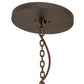 Meyda Lighting Jayne 60" 26-Light Gilded Tobacco Pendant Light With Statuario Idalight Shade