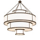 Meyda Lighting Jayne 60" 26-Light Gilded Tobacco Pendant Light With Statuario Idalight Shade