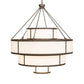 Meyda Lighting Jayne 60" 26-Light Gilded Tobacco Pendant Light With Statuario Idalight Shade