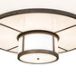 Meyda Lighting Jayne 60" 26-Light Gilded Tobacco Pendant Light With Statuario Idalight Shade