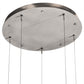 Meyda Lighting Jefferson 24" LED Sparkle Silver Pendant Light With White Statuario Idalight Shade