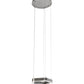 Meyda Lighting Jefferson 24" LED Sparkle Silver Pendant Light With White Statuario Idalight Shade