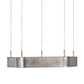Meyda Lighting Jefferson 24" LED Sparkle Silver Pendant Light With White Statuario Idalight Shade