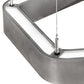Meyda Lighting Jefferson 24" LED Sparkle Silver Pendant Light With White Statuario Idalight Shade
