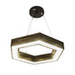 Meyda Lighting Jefferson 31" LED Antique Copper Pendant Light With White Statuario Idalight Shade Glass