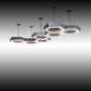 Meyda Lighting Jefferson 88" LED Nickel Island Pendant Light With White Statuario Idalight Shade