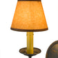 Meyda Lighting Jenna 12" 2-Light French Bronze Wall Sconce With Brown Parchment Shade