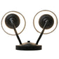 Meyda Lighting Jenna 12" 2-Light Smoke Wall Sconce With White Pleated Textrene Shade