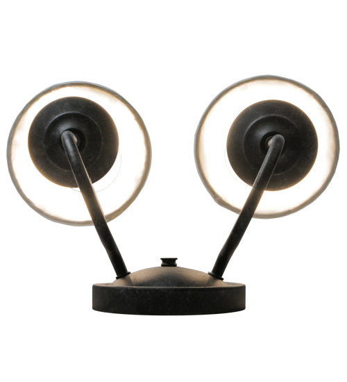 Meyda Lighting Jenna 12" 2-Light Smoke Wall Sconce With White Pleated Textrene Shade