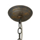 Meyda Lighting Jenna 22" 5-Light French Bronzed Chandelier With Beige Aged Celadon Textrene Shade