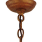 Meyda Lighting Jenna 26" 5-Light Autumn Leaf Chandelier With White Natural Textrene Shade