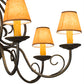 Meyda Lighting Jenna 36" 6-Light French Bronze Chandelier With Brown Parchment Shade