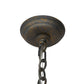 Meyda Lighting Jenna 36" 6-Light French Bronze Chandelier With Brown Parchment Shade