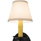 Meyda Lighting Jenna 5" Flat Black Wall Sconce With Beige Natural Linen Shade