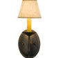 Meyda Lighting Jenna 5" French Bronze Wall Sconce With Aged Celadon Parchment Shade