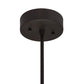 Meyda Lighting Jerabeck 8" LED Oil Rubbed Bronze Pendant Light With Whitestone Idalight Shade Glass