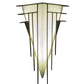 Meyda Lighting Jerabeck 8" Oil Rubbed Bronze Wall Sconce With Whitestone Idalight Shade Glass